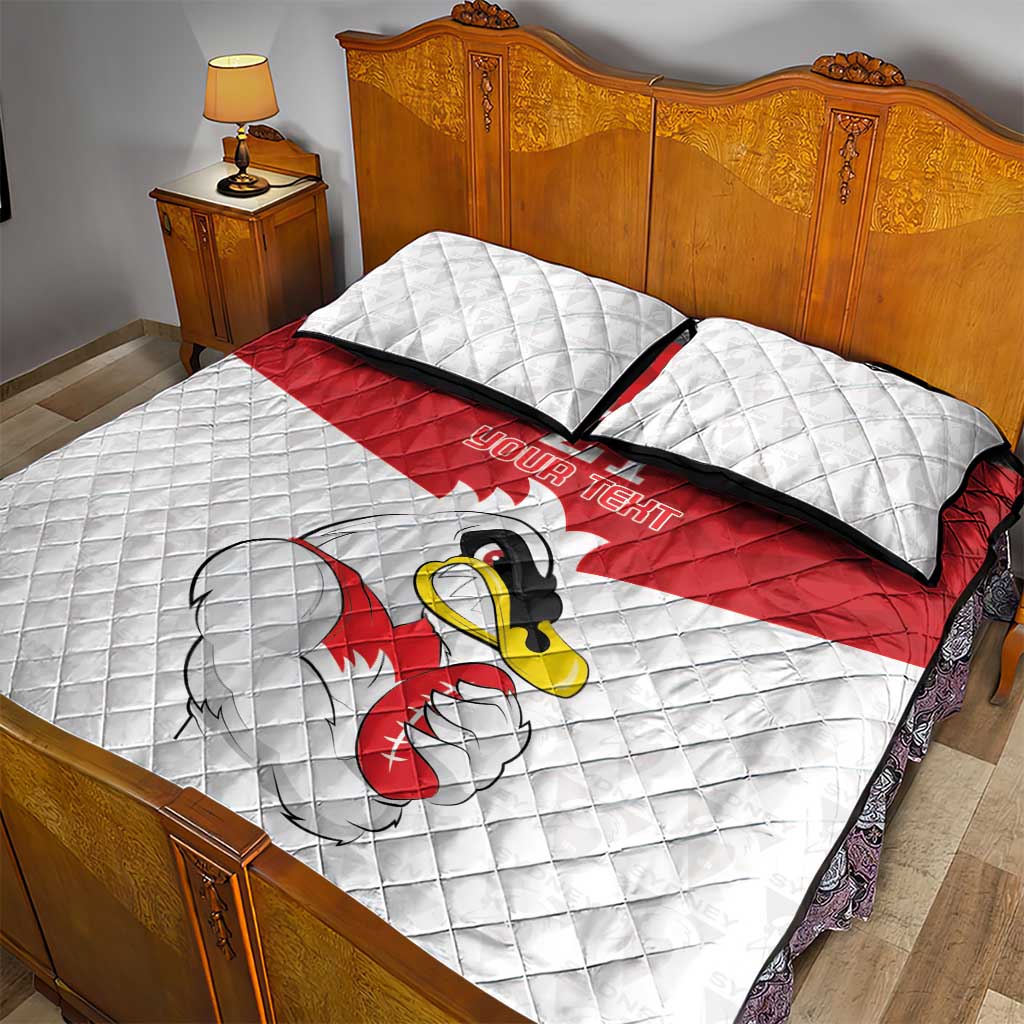 AFL Sydney Custom Quilt Bed Set with Swans Mascot Simple Style