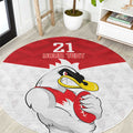 AFL Sydney Custom Round Carpet with Swans Mascot Simple Style