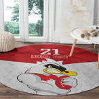 AFL Sydney Custom Round Carpet with Swans Mascot Simple Style