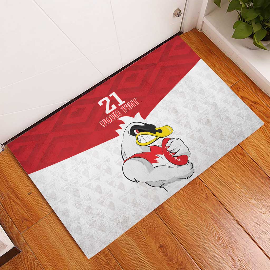 AFL Sydney Custom Rubber Doormat with Swans Mascot Simple Style