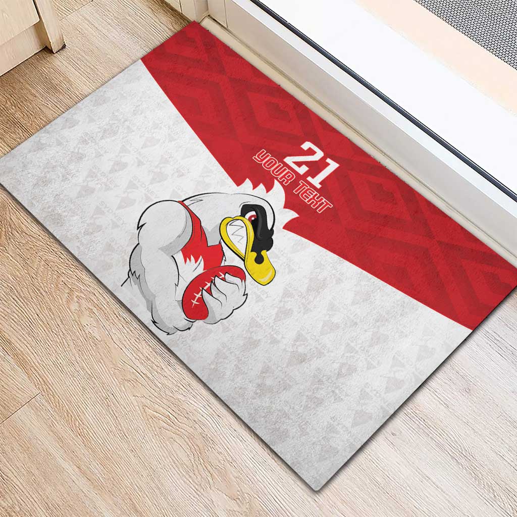 AFL Sydney Custom Rubber Doormat with Swans Mascot Simple Style