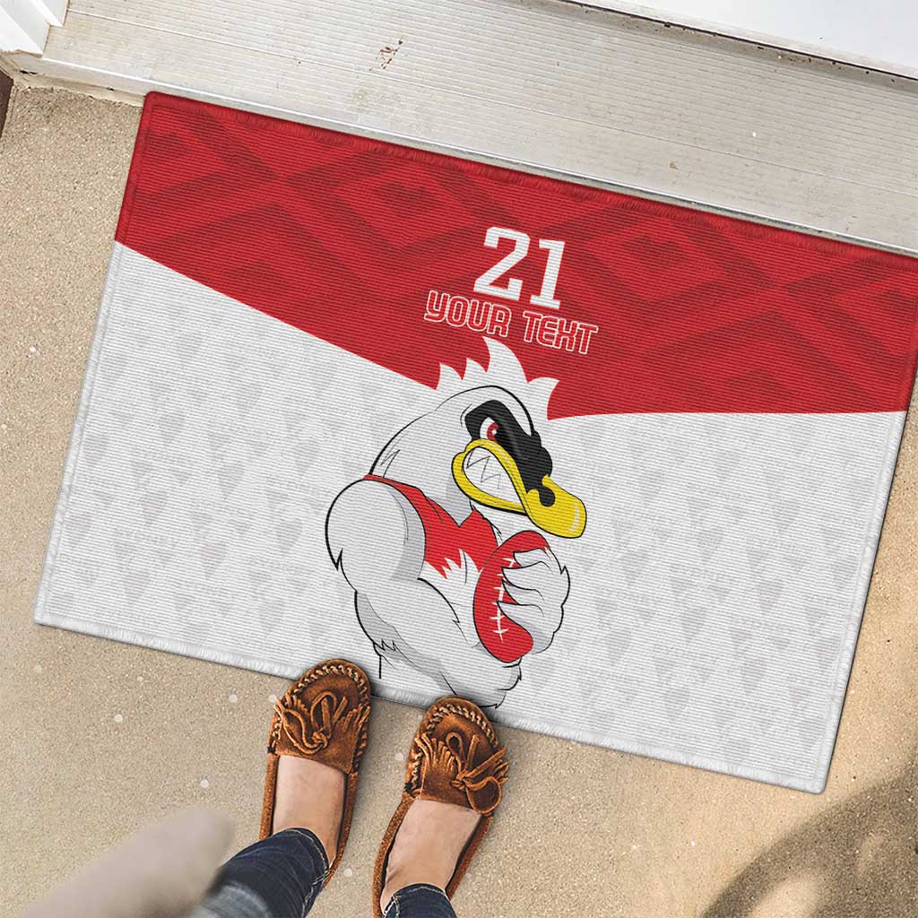 AFL Sydney Custom Rubber Doormat with Swans Mascot Simple Style