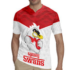 AFL Sydney Custom Rugby Jersey with Swans Mascot Simple Style