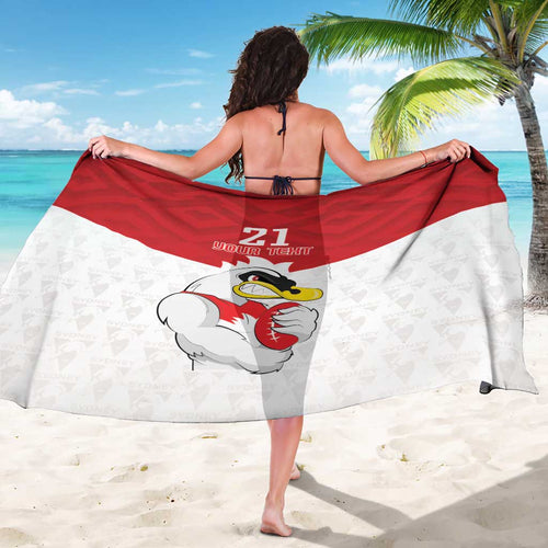 AFL Sydney Custom Sarong with Swans Mascot Simple Style