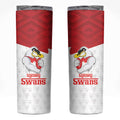 AFL Sydney Custom Skinny Tumbler with Swans Mascot Simple Style