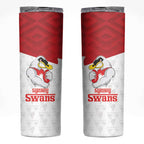 AFL Sydney Custom Skinny Tumbler with Swans Mascot Simple Style