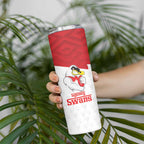 AFL Sydney Custom Skinny Tumbler with Swans Mascot Simple Style