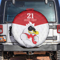 AFL Sydney Custom Spare Tire Cover with Swans Mascot Simple Style