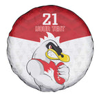 AFL Sydney Custom Spare Tire Cover with Swans Mascot Simple Style