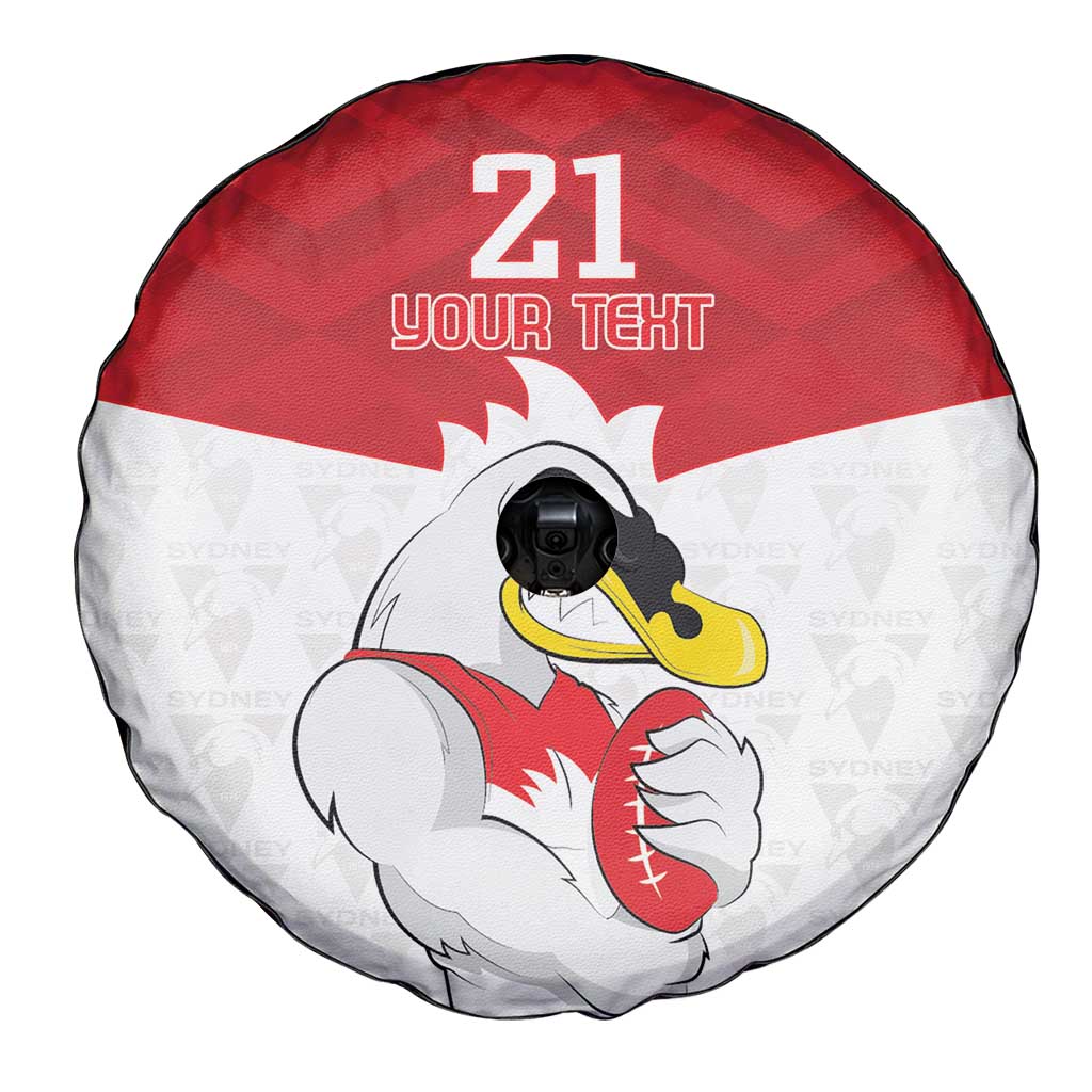 AFL Sydney Custom Spare Tire Cover with Swans Mascot Simple Style