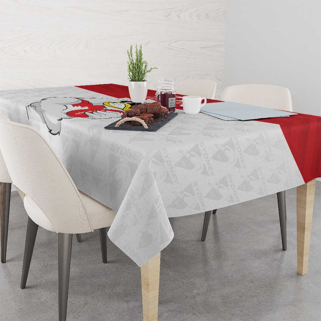 AFL Sydney Custom Tablecloth with Swans Mascot Simple Style