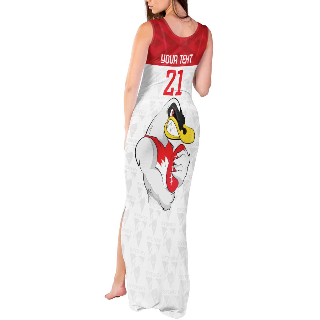 AFL Sydney Custom Tank Maxi Dress with Swans Mascot Simple Style