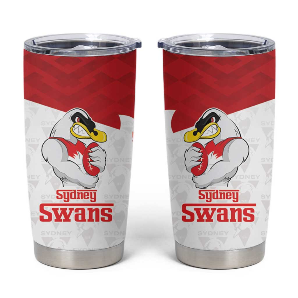 AFL Sydney Custom Tumbler Cup with Swans Mascot Simple Style