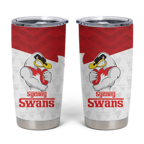 AFL Sydney Custom Tumbler Cup with Swans Mascot Simple Style