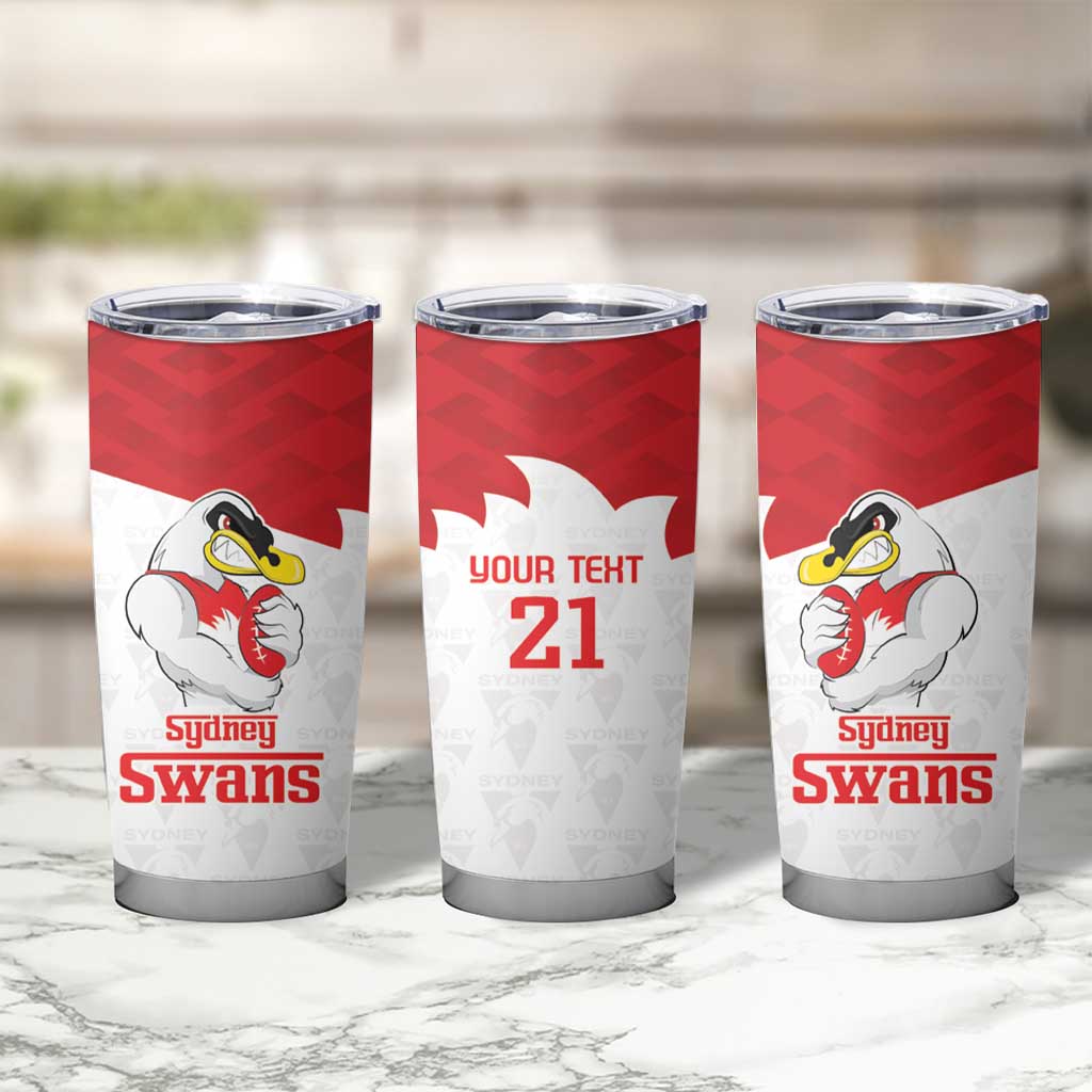 AFL Sydney Custom Tumbler Cup with Swans Mascot Simple Style
