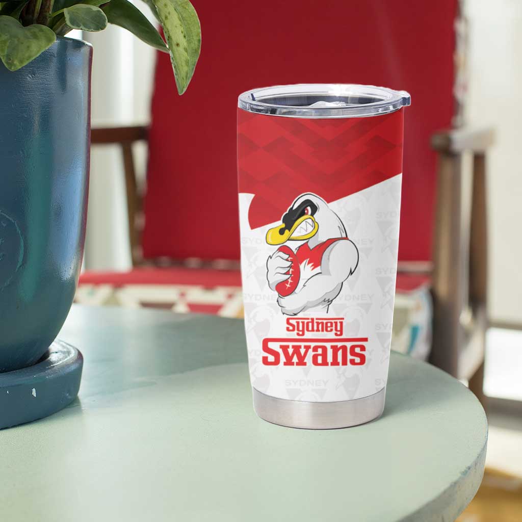 AFL Sydney Custom Tumbler Cup with Swans Mascot Simple Style
