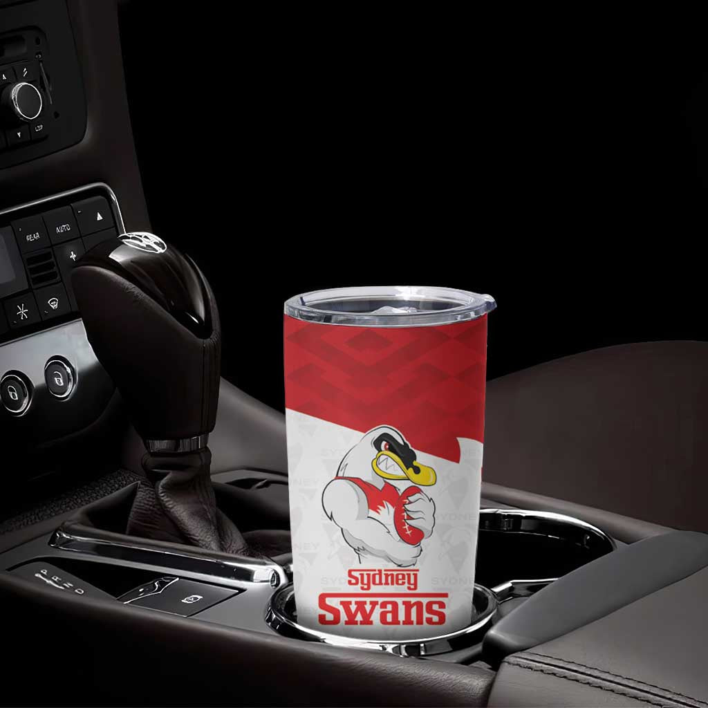 AFL Sydney Custom Tumbler Cup with Swans Mascot Simple Style