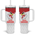 AFL Sydney Custom Tumbler With Handle with Swans Mascot Simple Style