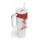 AFL Sydney Custom Tumbler With Handle with Swans Mascot Simple Style