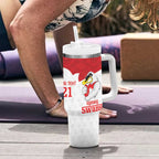 AFL Sydney Custom Tumbler With Handle with Swans Mascot Simple Style