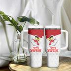 AFL Sydney Custom Tumbler With Handle with Swans Mascot Simple Style