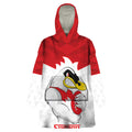 AFL Sydney Custom Wearable Blanket Hoodie with Swans Mascot Simple Style