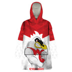 AFL Sydney Custom Wearable Blanket Hoodie with Swans Mascot Simple Style