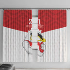 AFL Sydney Custom Window Curtain with Swans Mascot Simple Style