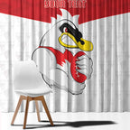 AFL Sydney Custom Window Curtain with Swans Mascot Simple Style