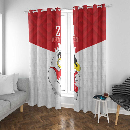 AFL Sydney Custom Window Curtain with Swans Mascot Simple Style
