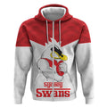 AFL Sydney Custom Zip Hoodie with Swans Mascot Simple Style
