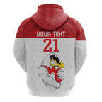 AFL Sydney Custom Zip Hoodie with Swans Mascot Simple Style