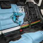 NRL Panthers-Shark Mascot Custom Back Car Seat Cover Cracked Metal Style