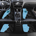 NRL Panthers-Shark Mascot Custom Car Mats Cracked Metal Style