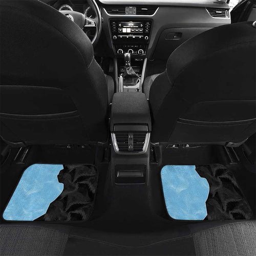 NRL Panthers-Shark Mascot Custom Car Mats Cracked Metal Style