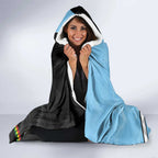 NRL Panthers-Shark Mascot Custom Hooded Blanket Cracked Metal Style