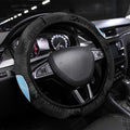 NRL Panthers-Shark Mascot Steering Wheel Cover Cracked Metal Style