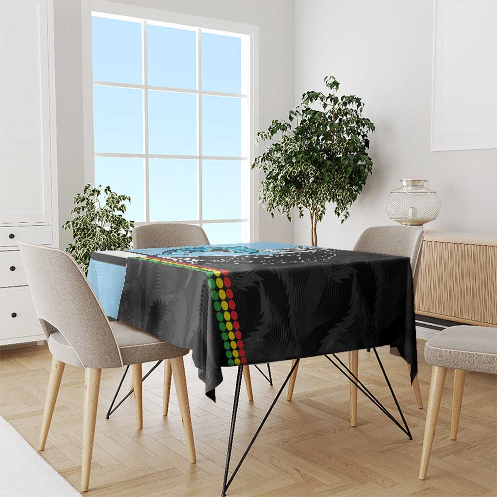 NRL Panthers-Shark Mascot Custom Tablecloth Cracked Metal Style