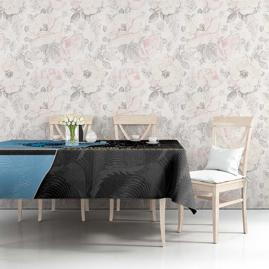 NRL Panthers-Shark Mascot Custom Tablecloth Cracked Metal Style