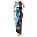 NRL Panthers-Shark Mascot Custom Tank Maxi Dress Cracked Metal Style