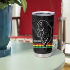 NRL Panthers-Shark Mascot Custom Tumbler Cup Cracked Metal Style