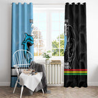 NRL Panthers-Shark Mascot Custom Window Curtain Cracked Metal Style