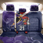 NRL Storm-Rooster Mascot Custom Back Car Seat Cover Cracked Metal Style