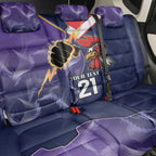 NRL Storm-Rooster Mascot Custom Back Car Seat Cover Cracked Metal Style