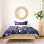 NRL Storm-Rooster Mascot Custom Bedding Set Cracked Metal Style