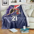 NRL Storm-Rooster Mascot Custom Blanket Cracked Metal Style