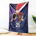 NRL Storm-Rooster Mascot Custom Blanket Cracked Metal Style