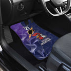 NRL Storm-Rooster Mascot Custom Car Mats Cracked Metal Style