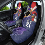 NRL Storm-Rooster Mascot Custom Car Seat Cover Cracked Metal Style