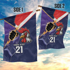 NRL Storm-Rooster Mascot Custom Garden Flag Cracked Metal Style